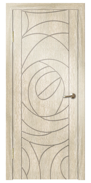 Межкомнатная дверь Дверная линия Роза ДГ Итальянский орех 600х2000