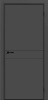 Межкомнатная дверь FlyDoors MATRIX 52 AB Дарк Грей/ кромка Алюм.черная с 4-х сторон 900х2000 (Защелка магнит. WC)
