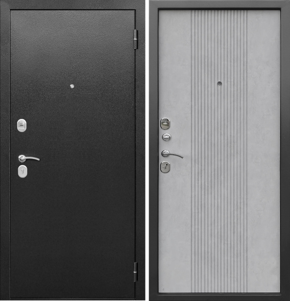 Входная дверь Ferroni Nova Антик серебро/ Бетон снежный 860х2050 Левое