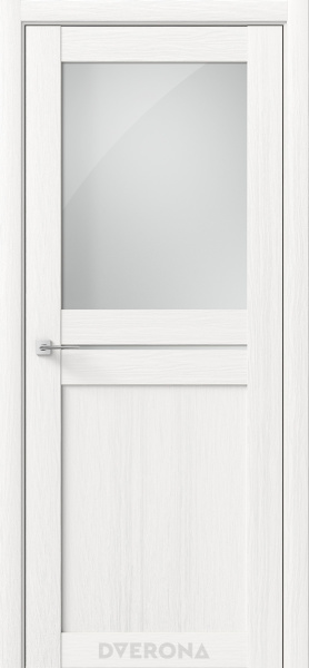 Межкомнатная дверь DVERONA Омега С Дуб белый/ Сатин 900х2000