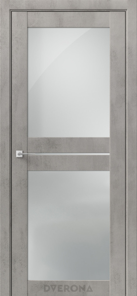 Межкомнатная дверь DVERONA Омега С2 Бетон грей/ Сатин 600х2000