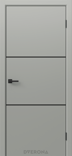 Межкомнатная дверь DVERONA Виста 2.2 ПЭТ Мираж/ ABS черная 900х2000