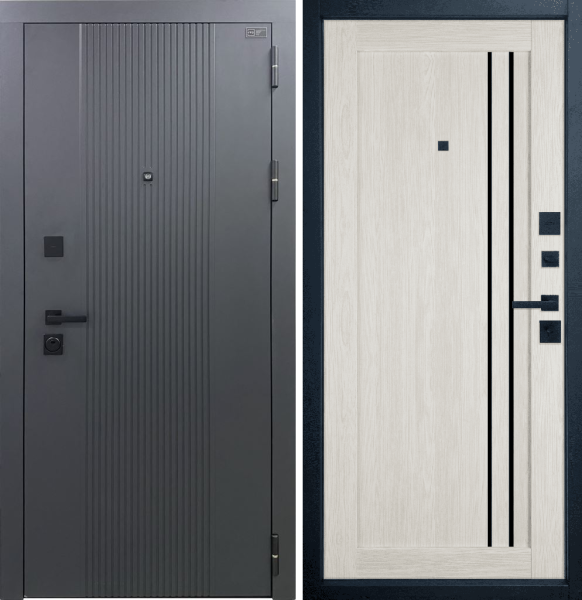 Входная дверь VFD Balance Twin Atum Pro 33 Sharkskin/ Artick Oak 960х2050 Правое