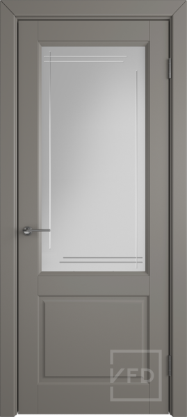 Межкомнатная дверь VFD Dorren ДО Stone/ Crystal Cloud L 900х2000
