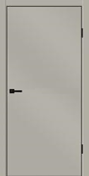 Межкомнатная дверь VellDoris TECHNO EMALUX Бежевый агат/ кромка Алюм.черная с 4-х сторон 900х2000 (Защелка магнит. WC)