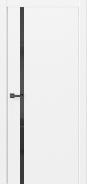 Межкомнатная дверь WestStyle Стелла 3 Emlayer белый/ Черный лакобель 600х2000
