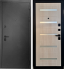 Входная дверь Страж 3К Люкс 4 Колоре графит/ Листвинница светлая 860х2050 Правое