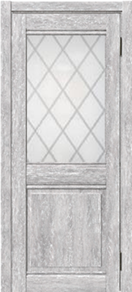 Межкомнатная дверь Дубрава Сибирь ЦДО 390 Ель альпийская/ Мателюкс 600х2000