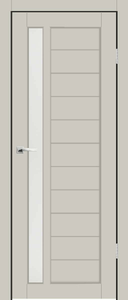 Межкомнатная дверь Synergy Пиано ДО Серый матовый/ Сатин 900х2000