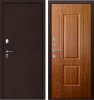Входная дверь с терморазрывом Страж 3К Тепло Антик медь/ Золотой дуб 960х2050 Левое