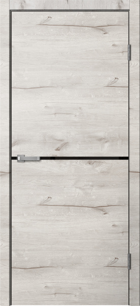 Межкомнатная дверь FlyDoors LF 02 ДГ Дуб арктик 600х2000