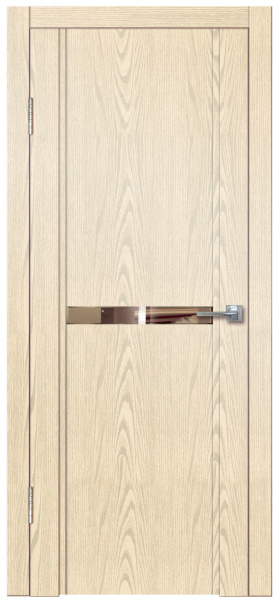 Межкомнатная дверь Дверная линия М1 ДO Филадельфия крем/ Зеркало бронза 600х2000