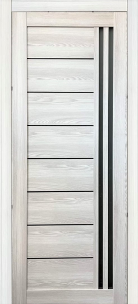 Межкомнатная дверь модель PV-13 Клен айс/ Мателюкс графит 600х2000