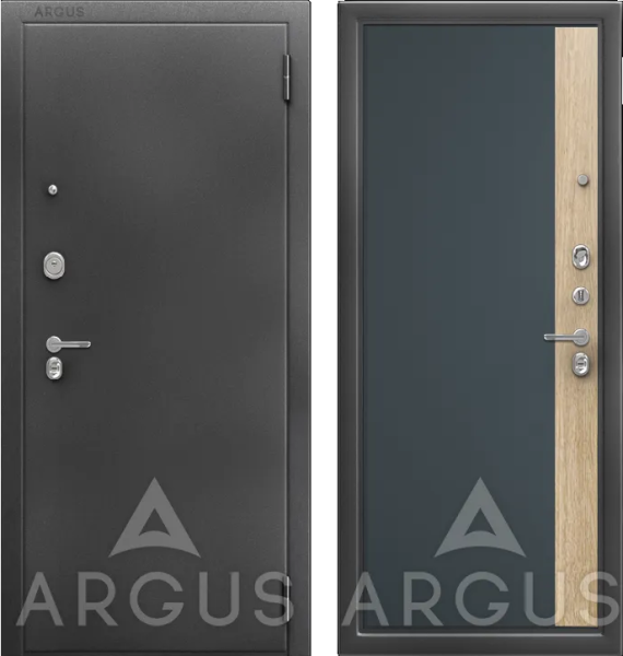Входная дверь Argus ДА 65 Брик Антик серебро/ Мэджик лид 870х2050 Левое