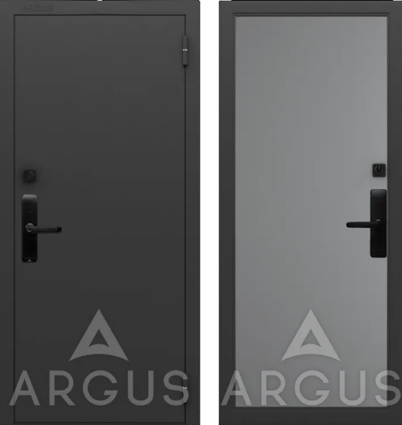 Входная дверь с терморазрывом Argus Тепло SMART Ивен Муар графит/ Силк муссон 970х2050 Правое