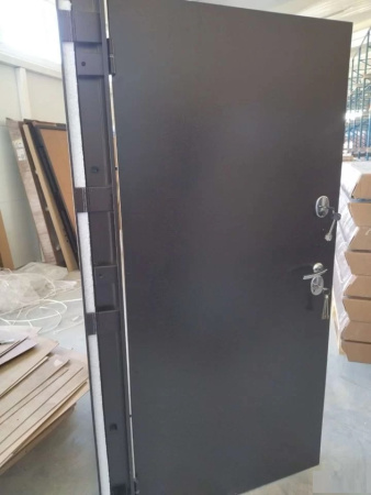 Входная дверь с терморазрывом Промет Термо Норд Антик медь/ Золотистый дуб 980х2050 Левое