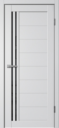 Межкомнатная дверь FlyDoors 270 Эмалит Серебристый/ Черный лакобель 900х2000