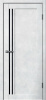 Межкомнатная дверь FlyDoors 275 ДО Бетон светлый/ Черный лакобель 600х2000