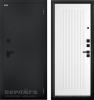 Входная дверь Берлога Ультра Багратион Букле черный/ Эмалит арктик 870х2060 Правое