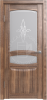 Межкомнатная дверь ALEX DOORS Екатерина ДО Орех американский темный/ Сатин рис. "Гармония" 900х2000