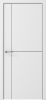 Межкомнатная дверь Albero Графика-3 ДГ Белый/ ABS черная 900х2000