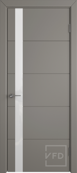 Межкомнатная дверь VFD Trivia ДО Stone/ White Gloss 900х2000