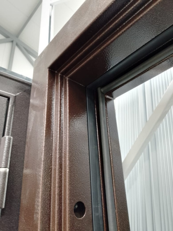 Входная дверь с терморазрывом Страж 3К Тепло Ель карпатская