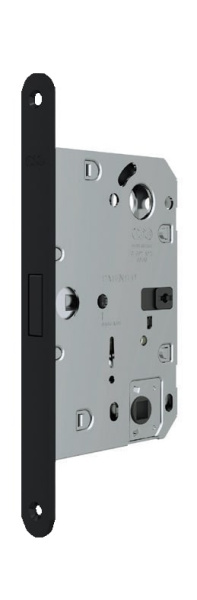 Защелка сантехническая магнитная AGB B06132.50 без отв.пл.  BL Черный