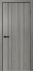 Межкомнатная дверь FlyDoors MATRIX 58 AB Дуб серый/ кромка Алюм.черная с 4-х сторон 800х2000 (Защелка магнит. WC)