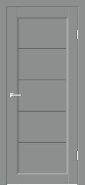 Межкомнатная дверь VellDoris STYLE 1 ДО EMALUX Серый агат/ Мателюкс графит 600х2000
