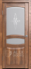 Межкомнатная дверь ALEX DOORS Екатерина ДО Орех светлый/ Сатин рис. "Гармония" 600х2000