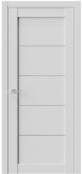 Межкомнатная дверь WestStyle RL 1 ДО Emlayer серый/ Сатинат графит 900х2000