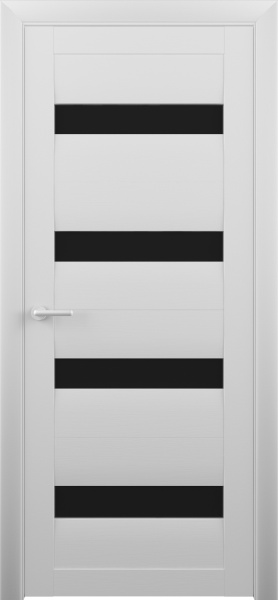 Межкомнатная дверь Albero Барселона ДО Кедр снежный/ Черный лакобель 900х2000