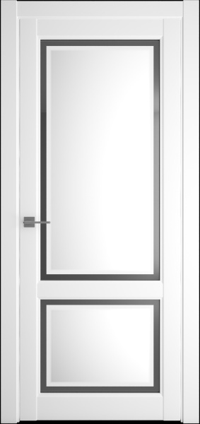 Межкомнатная дверь Albero Афина-2 ДО Белый/ Зеркало 900х2000