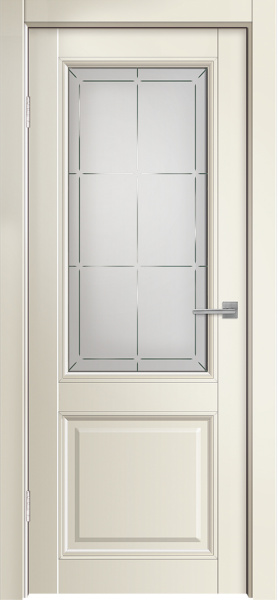 Межкомнатная дверь Дверная линия Гранд 6 ДО Капучино/ Сатинато художественное 600х2000