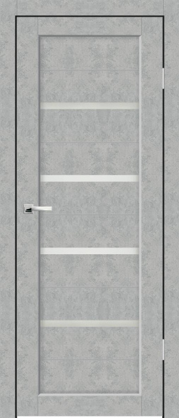 Межкомнатная дверь Synergy Биланчино ДО Бетон серый/ Сатин 600х2000
