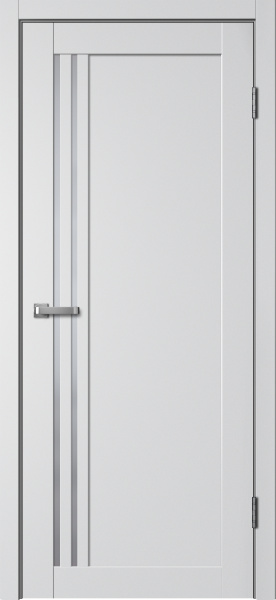 Межкомнатная дверь FlyDoors 275 Эмалит Серебристый/ Мателюкс 600х2000