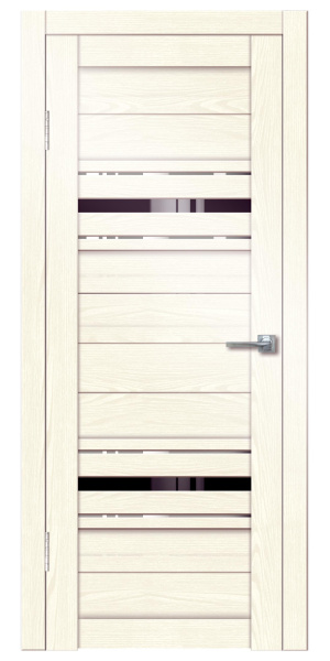 Межкомнатная дверь Дверная линия Грация 5 ДО Сандал/ Черный лакобель 600х2000