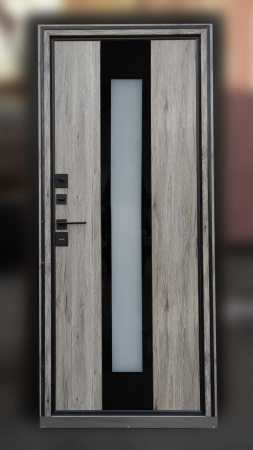 Входная дверь с терморазрывом Argus Тепло Букле черный Виана