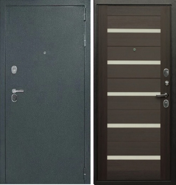 Входная дверь KOVA Виктория Антик серебро/ Венге 860х2050 Левое