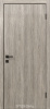 Межкомнатная дверь DVERONA Флэт CPL Дуб пепельный/ ABS черная 800х2000