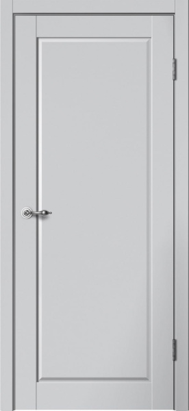 Межкомнатная дверь FlyDoors C6 ДГ Эмалит Серебристый 900х2000