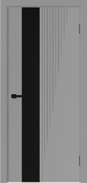 Межкомнатная дверь модель Дэлюкс Дарк кристал/ кромка АБС с 4-х сторон 600х2000