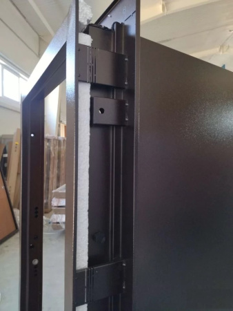 Входная дверь с терморазрывом Промет Термо Норд Антик медь/ Золотистый дуб 980х2050 Левое