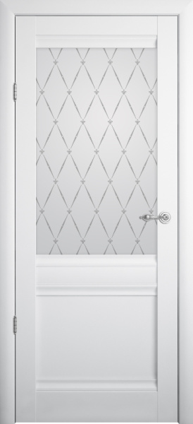 Межкомнатная дверь Albero Рим ДО Белый/ Мателюкс рис."Гранд" 600х2000