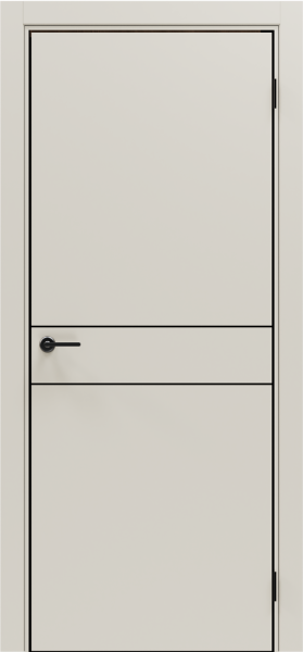 Межкомнатная дверь Portika Porta-52 4AB Keramik Valse/ кромка Алюм.черная с 4-х сторон 900х2000 (Защелка магнит. WC)