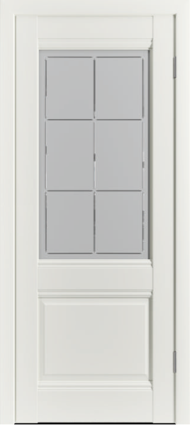 Межкомнатная дверь VFD EC2 ДО Emalex Midwhite/ Crystal Cloud 900х2000