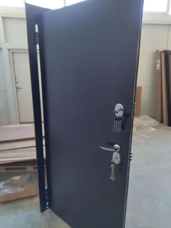 Входная дверь с терморазрывом Промет Термо Норд Антик медь/ Золотистый дуб 980х2050 Левое