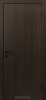 Межкомнатная дверь DVERONA Флэт CPL Дуб Браун/ ABS черная 700х2000