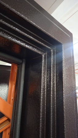 Входная дверь Страж 3К Броня Классика Антик медь/ Ясень белый 960х2050 Левое